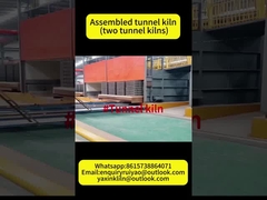 Gas Fuel Tunnel Kiln với kích thước xe kiln tùy chỉnh và tùy chỉnh khách hàng