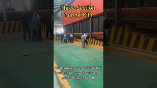 Lò nung hầm ba đoạn #kilnmanufacturer #brickfactory #tunnelkiln#brickkiln #claybricks